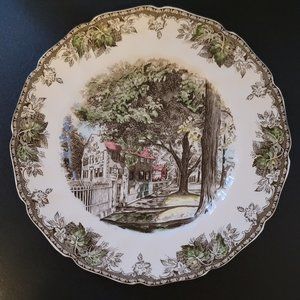 Vintage The Friendly Village Dinner Plate